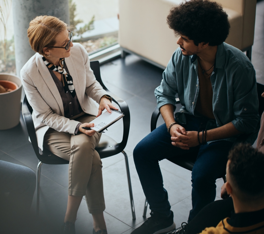 Aspen View Mental Health - above view of counseling during group therapy at m 2024 12 13 22 01 34 utc