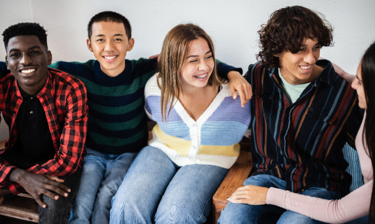 Young people learning about the difference between social anxiety and generalized anxiety disorder.