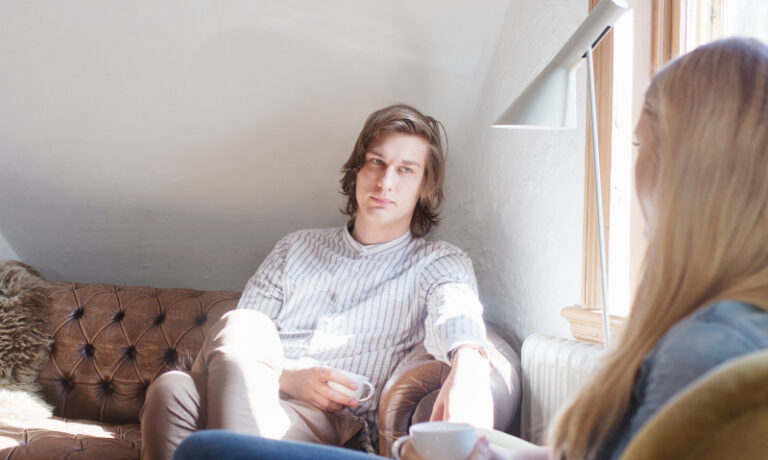 man getting help for self harm relapse in colorado.