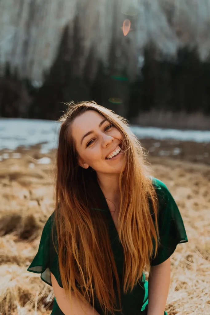 woman recovering from reactive attachment disorder.