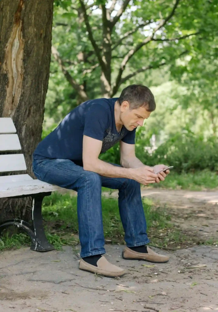 Man researching schizophrenia treatment in colorado.