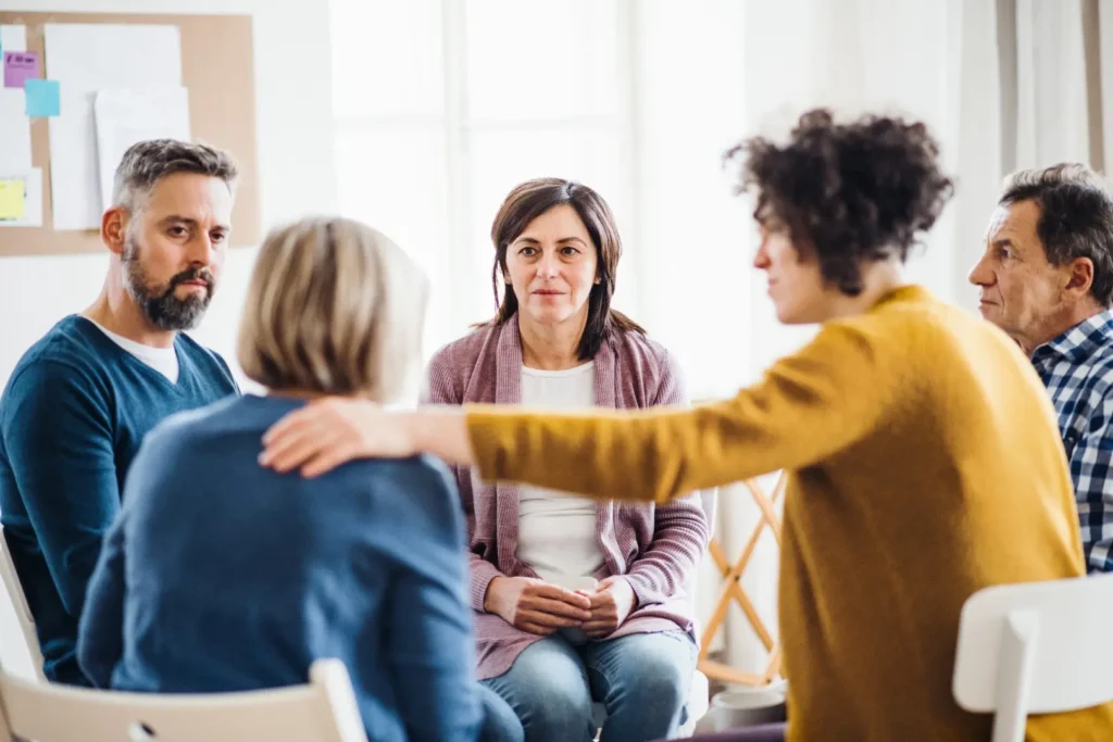 Aspen View Mental Health - men and women sitting in a circle during group the 2026 01 05 22 58 11 utc