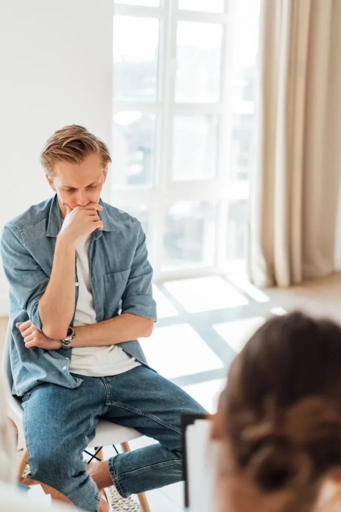 Aspen View Mental Health - worried man in therapy session indoors 2026 03 17 00 31 14 utc